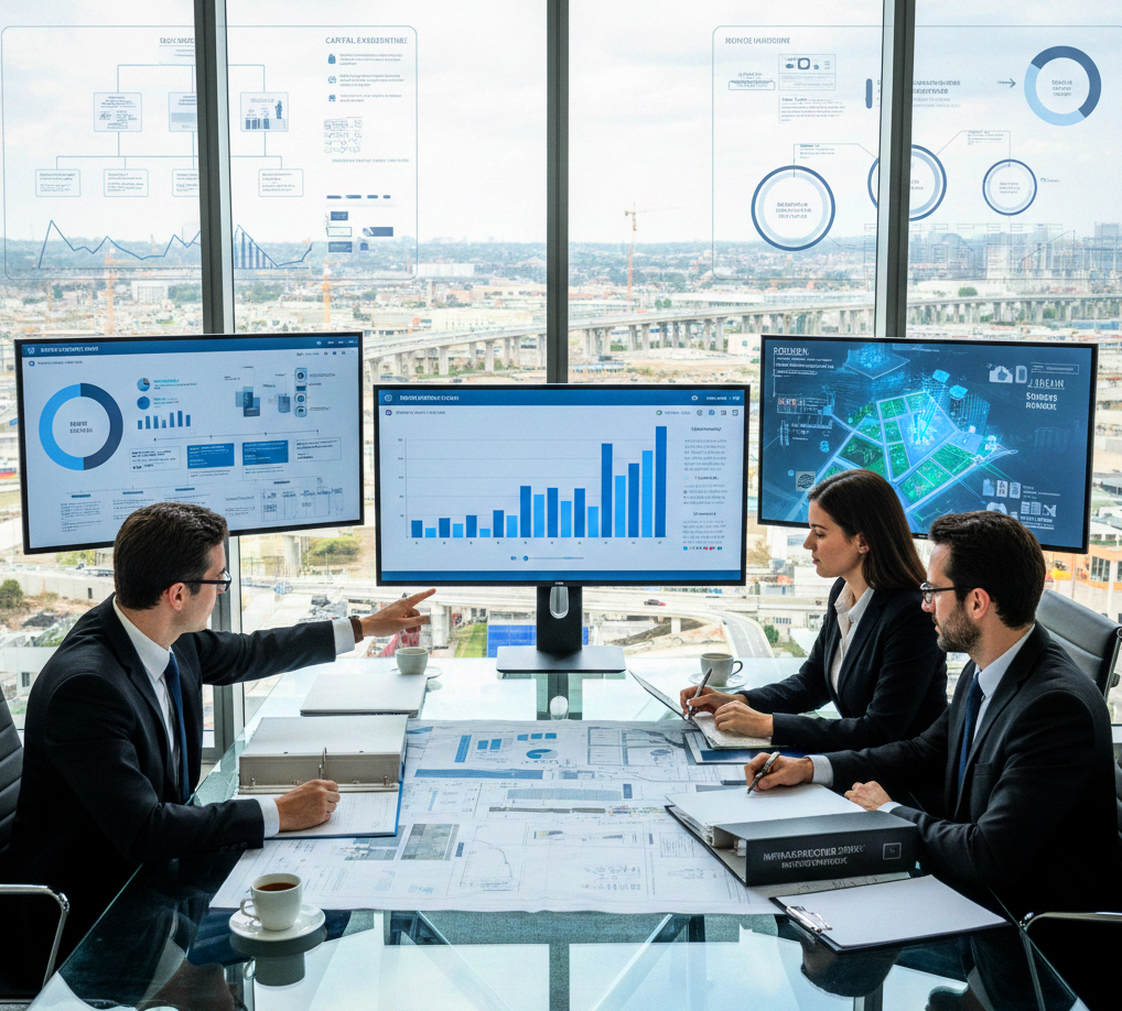 Muro de notas adhesivas clasificando riesgos en inversión y finanzas personales